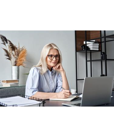 Women's Colorful Round Reading Glasses 4-Pack +4.00 Strength - Lightweight & Stylish Women's Readers with Comfortable Spring Hinge - 4 Mix Color Options - Buy Online on GoSupps.com