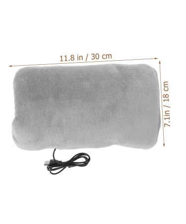 Gray Portable Heated Foot Load for Seniors | Rechargeable Furry Muscles for Pain Relief - Ideal for Older Adults - Buy Online on GoSupps.com