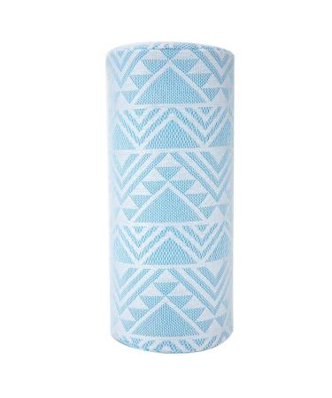 Easy To Clean High Flexibility Nail Art Pad Nail Art Hand Pillow Beauty Salon Woman for Home Manicure Store Blue geometry