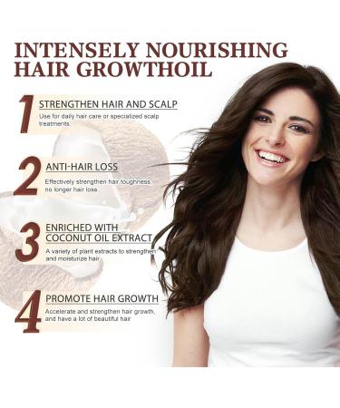  Raxove Coconut Hair Growth Oil Natural Hair Regrowth Oil 30ml for Women Men - Nutrition Hair Products to Improve Hair Health - Buy Online on GoSupps.com