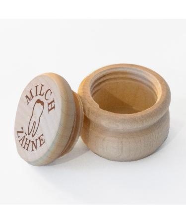 Chinchilla maple wood milk tooth box with individual print | perfect souvenir and gift for baptism school enrollment
