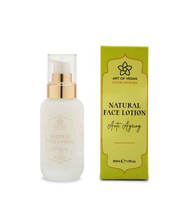 Art of Vedas Natural Face Lotion Anti Ageing - 50g Hydrating and Therapeutic with Ayurvedic Oils Reduces Wrinkles Fine Lines and Improves Skin Elasticity for a Youthful Glow - Ayurvedic Skincare