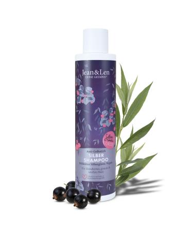 Jean & Len Silver Shampoo White Willow eJean & Len Silver Shampoo Silver Willow & Blackcurrant, vegan care formula, for gray, blonde, bleached & white hair Vegan, 300 ml
