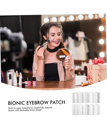 Housoutil 10 Sheets Imitation Eco Eyebrow Sticker Stickers Natural Sticker False Eyebrows Cosmetics Make up 3d 21.5X14cm Black - Buy Online on GoSupps.com