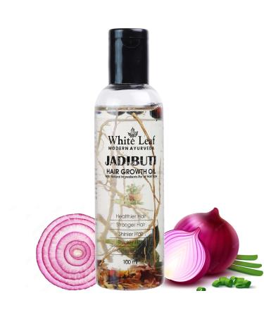 White Leaf Ayurvedic Natural Jadibuti Hair Oil For Hair Fall Control  Dandruff Control  Healthy Thick And Stronger Hair Enriched with Natural Herbs (100ML) - Complete Hair Care