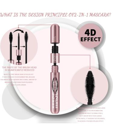  XiXiRan 2-in-1 Mascara: Waterproof Volumizing and Lengthening Mascara for Glamorous and Beautiful Eye Makeup - Buy Online on GoSupps.com