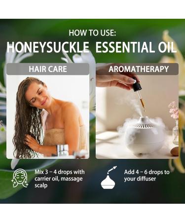 Honeysuckle Essential Oil 4 Fl Oz and Magnolia Essential Oil 4 Fl Oz - Honeysuckle & Magnolia Oil for Diffuser Aromatherapy Home Fragrance Skin & Hair Care DIY Candle & Soap Making Yoga - Buy Online on GoSupps.com