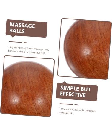 Fomiyes 2st Health Ball - Handcrafted Wooden Baoding Massage Balls for Adults | Creative Rosewood Handmilling Tools | 5x5x5 cm Brown - Buy Online on GoSupps.com