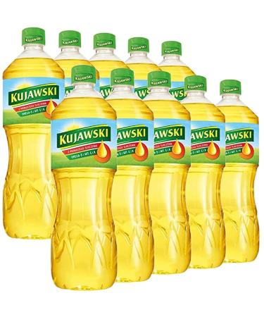 Buy Kujawski Rapeseed Oil 1L x 10 - Premium Cooking Oil from Poland | Top Quality Rapeseed Oil for International Shipping - Buy Online on GoSupps.com