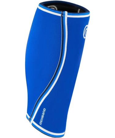 Rehband Neoprene Calf Bandage - Compression Shin Support for Deadlift (XL Blue) - 1 Piece or Pair - Buy Online on GoSupps.com