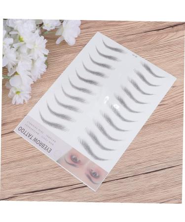 Housoutil 2pcs 3d Eyebrow Stickers Mens Eyebrow Stickers Brow Tool Imitation Eyebrow Human Body 6d Model Head 20.50X15.00X0.20CM Black - Buy Online on GoSupps.com