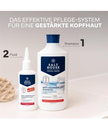 Murnauer Markenvertrieb Salthouse Dead Sea therapy antihair loss shampoo activating caffeine for strong hair strengthens hair roots 250 ml - Buy Online on GoSupps.com