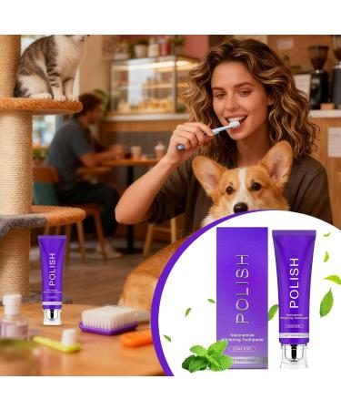 Anti-Badging Toothpaste 153g Gentle Refreshing Deep Clean Removes Dental Stains for Adults | For Women Men Coffee Lovers Morning Evening Daily Travel Home Office - Buy Online on GoSupps.com