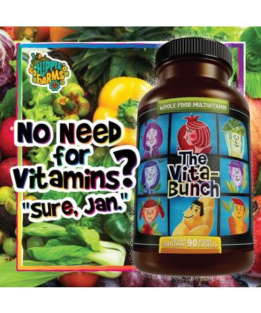 Whole Food Multivitamin Fruit & Super Greens All-in-one Vitamin Complex 90 Vegan Capsules - Daily Vitamin for Women and Men - Iron Zinc B12 Vitamin A D3 and More - Buy Online on GoSupps.com