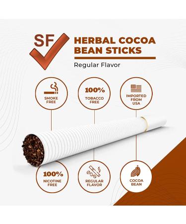 Carton 10 Packs 100% Nicotine Free (Cocoa Bean Sticks) Regular Flavor - Buy Online on GoSupps.com