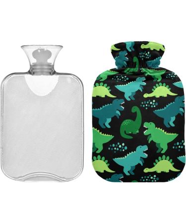 Buy Cute Green Dinosaur Heat Bottle for Pain Relief | 1L Hot Water Bottle & Bed Warmer - Perfect for Cramps - Buy Online on GoSupps.com