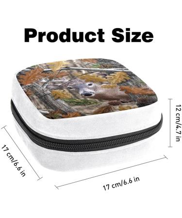 Forest Deer Animal Color Sanitary Napkin Storage Bag - Period Tampon Makeup Pad Pouch 3050 - Buy Online on GoSupps.com