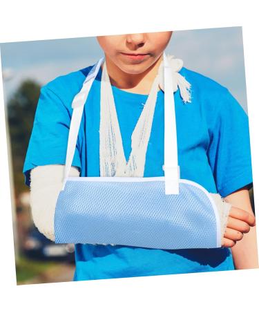 GLEAVI Wrist Sling Children's Arm Sling Arm Sling for Wrist Injury Arm Sling Suspend Wrist Strap Net The Shoulder 50X27CM Sky-blue - Buy Online on GoSupps.com