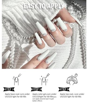 Cherry Red Glitter Nail Gel Set - Quick Dry 2Pcs 12ml Summer Nail Lacquer for Women - Lustrous Chrome DIY Manicure - Buy Online on GoSupps.com