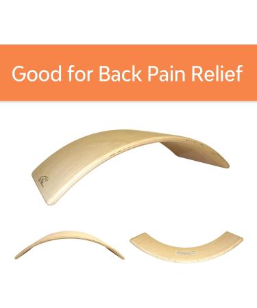 Buy HSP Upper Back Bolster Wooden Pillow | Spinal Health Pain Relief & Posture Correction | Maple Wood Lumbar Support - Buy Online on GoSupps.com