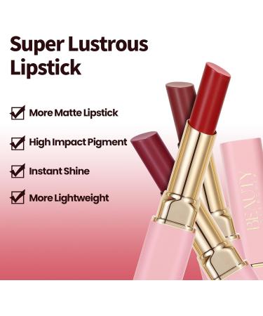  Beauty Glazed BEAUTY SEARCHER Lipstick moisturizing satin and creamy formula for soft lipstick hydrated feel on the lips high-shine long-lasting matte for women #05 - Buy Online on GoSupps.com