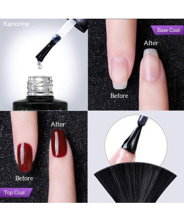 Kanorine UV/LED 10ml Nail Gel Polish 3 in 1 Set(Nail Primer+Base Coat +Top Coat) non-acid Natural/Acrylic Nails Primer Liquids gel bonder Agent soak-off no-wipe NailGelPolish 0.33oz x3 Primer&Base&Top - Buy Online on GoSupps.com