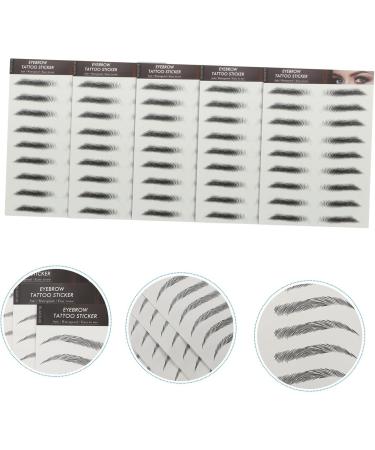 Angoily Eyebrow Sticker 30 pcs Waterproof Black Female Creative Fake Stickers Beauty Artificial Eyebrow Temporary Makeup 21.5X14.5cmx3pcs Blackx3pcs - Buy Online on GoSupps.com