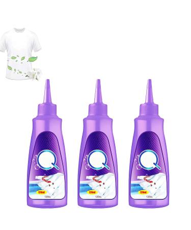 Active Enzyme Laundry Stain Remover Stain Remover for White Clothes Oil Stain Remover Clothes Clothes Stain Remover Cleaner Emergency Stain Rescue Stain Remover (360ML Purple)