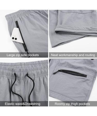 Suwangi Women's Quick Dry Hiking Cargo Shorts - Light Grey, Medium - Buy Online on GoSupps.com