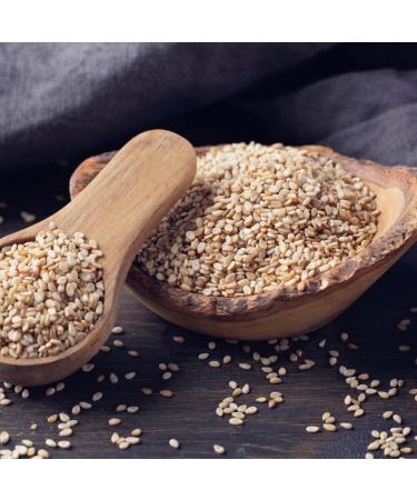 Kuchnia Zdrowia - Hulled White Sesame Seeds - High Quality - Natural - No Additives - Leak Proof Packaging with Zip - Doypack: (500g) - Buy Online on GoSupps.com