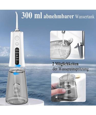 Surfou 300ml Wireless Oral Shower - 5 Modes 7 Nozzles IPX7 Waterproof USB-C Rechargeable - Perfect Christmas Gift for Travel & Home - Buy Online on GoSupps.com