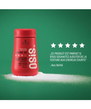 Schwarzkopf Professional OSiS Dust It Mattifying Hair Powder Texturizing Instant Volume Root Lifting Dry Hair Strong Hold 10g - Buy Online on GoSupps.com