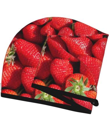 Hair Towel Wrap - Quick-Dry Towel Turban with Button - Strawberry Red Hair Drying Towel - Buy Online on GoSupps.com