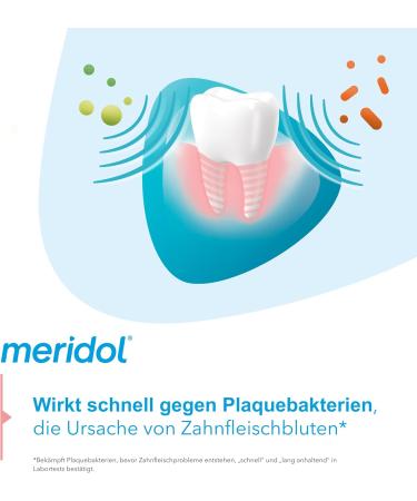 Meridol Gum Protection Mouthwash - Alcohol-Free Antibacterial Care for Healthy Teeth & Gums - 8 Pack (4 x 400ml Bottles) | International Shipping Available - Buy Online on GoSupps.com