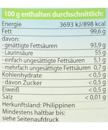 Buy Dr. Goerg Premium Organic Coconut Oil - 1000 ml | Pure & Natural | International Shipping Available - Buy Online on GoSupps.com