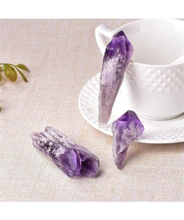 Nature Gemstones Drum Stones 1 Piece Natural Amethyst Quartz Cluster Crystal Point raw Crystals Minerals Sample Stone Decoration ZJGIDTEM 15-30g Natural Amethyst - Buy Online on GoSupps.com