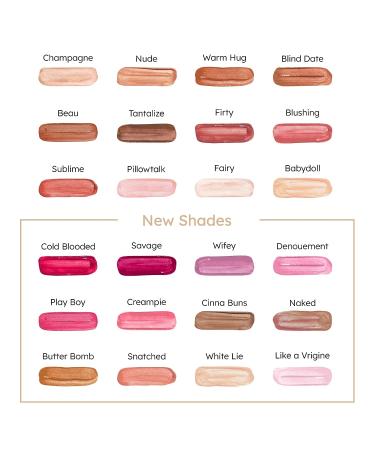 Ruby Kisses Butter Bomb Gloss - Like A Virgin | Natural Nude Lip Gloss with Vitamin E | Non-Sticky Lip Makeup - 7.8mL - Buy Online on GoSupps.com