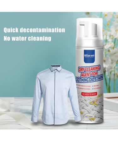 Dry Stain Remover for Clothes - Dry Cleaner Cleaning Fluid for Laundry Stain Removal Oil Stains Eliminator & Eraser Cleaning Fluid Agent Spray for Clothing Makeup Food Drink Stains 200ml - Buy Online on GoSupps.com