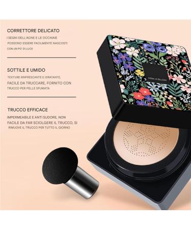  ulapithi BB Cream Foundation with Air Cushion BB Cream with Mushroom Top - Brightening Moisturizing Pigmented Liquid Foundation Moisturizing Air Cushion Long-Lasting Foundation Concealer - Buy Online on GoSupps.com