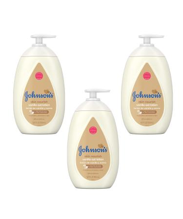 Johnson's Moisturizing Baby Body Lotion with Vanilla & Oat Extract for Dry Skin  27.1 fl. Oz