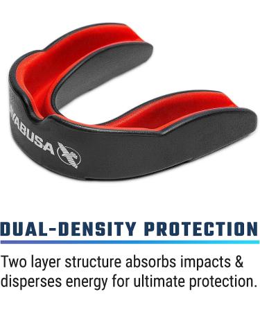 Hayabusa Combat Sports Mouth Guard - Black/Red | Youth & Adult Sizes - Buy Online on GoSupps.com