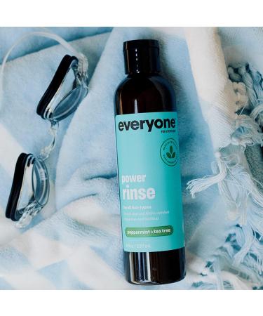 Everyone Hair Care Power Rinse - Meyer Peppermint & Tea Tree Scalp Cleanser | 8 fl oz Sulfate & Paraben Free Detox Treatment for Build Up - Buy Online on GoSupps.com