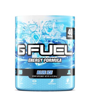 G Fuel Blue Ice Elite Energy Powder, 9.8 oz (40 Servings) 9.8 Ounce (Pack of 1)