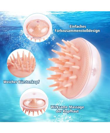 Buy Pink Scalp Massage Brush | Silicone Shampoo & Hair Growth Massager | Best for Wet & Dry Use - Buy Online on GoSupps.com