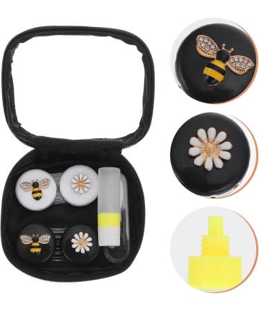Heallily Contact Lens Container Set - Cartoon Mini Storage Box for Left & Right Eye - Travel & Home Use - Multi-Color Options - Buy Online on GoSupps.com