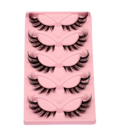 Milllruez Fox Eye False Eyelashes - Fluffy Faux Mink Wispy Lashes for Volume and Length - Bratz Doll Inspired Pack - Buy Online on GoSupps.com