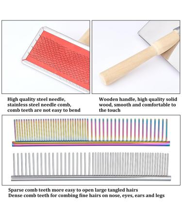 CHGCRAFT Macrame Fringe Set - 4 Styles Stainless Steel Combs & Brush for DIY Plant Hangers Pet Hair Removal & Crafts - Buy Online on GoSupps.com