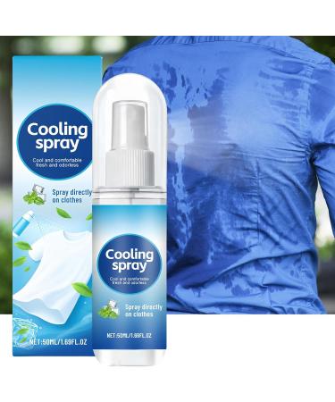 Cooling Mist Spray Refreshing Cooling Spray for Clothes and Skin 50ml Soothing Liquid Mists for Men Women Athletes Teens Yoga Running Beach Outdoor Travel Vacation Use - Buy Online on GoSupps.com