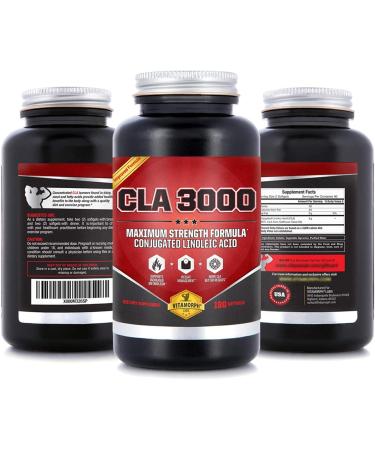 CLA 3000 Safflower Oil - Metabolism & Weight Loss Management - 180 Non-GMO Softgels - Buy Online on GoSupps.com