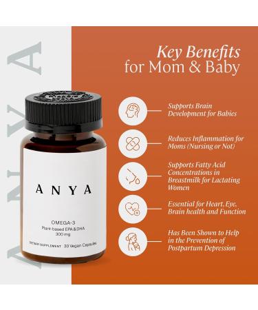 ANYA Postpartum Multivitamin Scalp Serum and Omega 3 Bundle - Buy Online on GoSupps.com
